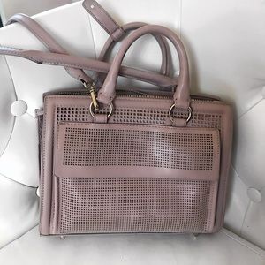 rusty pink Zara crossbody/hand bag
